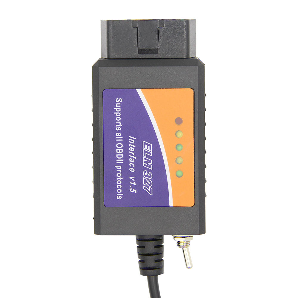 ELM327 USB Professionell Diagnoskabel Med Switch V1.5 OBD2
