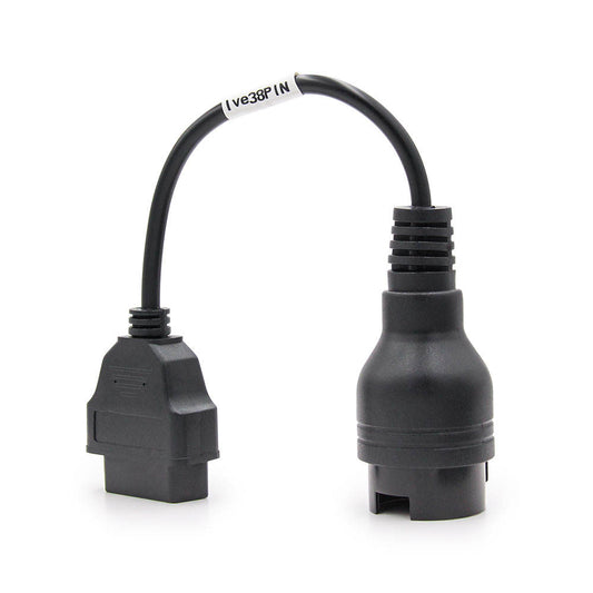 Truck OBD2 Adapter 38 Pin Connector for Iveco Male to OBD2 16Pin Female