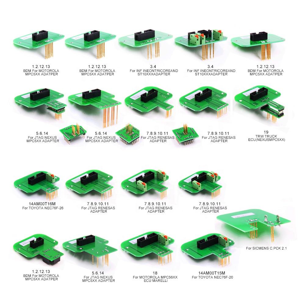 LED BDM Ram med 4 Prober och BDM 22 Adaptrar
