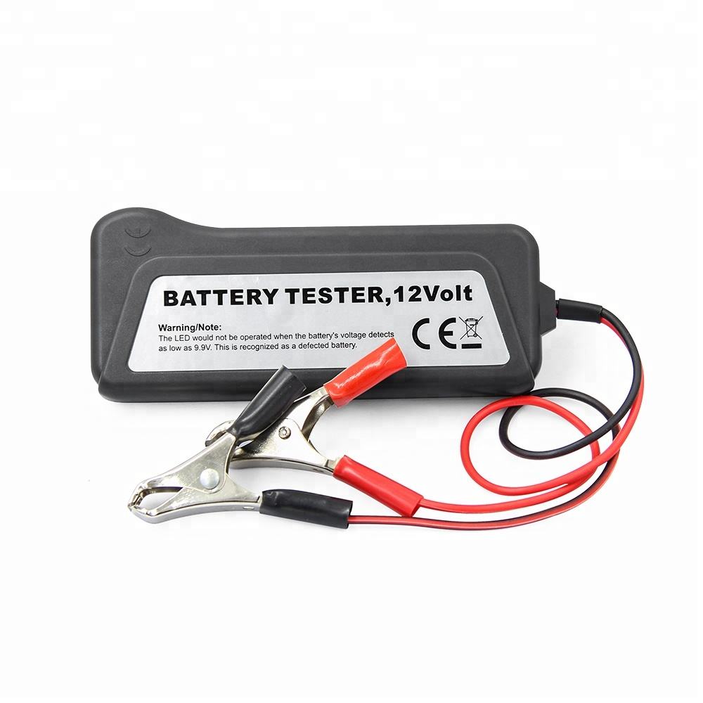 Bärbar 12V Digital Batteritestare för Bil och Motorcykel