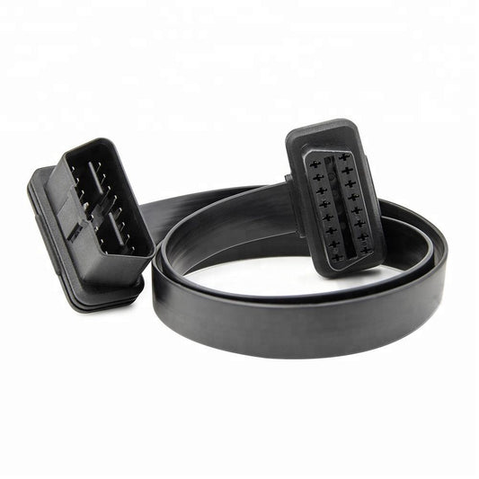 Top Quality 16-pin Male to Female OBD Extension Flat Cable