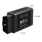 Black Label ELM327 WiFi OBD2 Adapter med PIC18F25K80 Chip – Felsökning & Diagnos för iOS, Android & Windows
