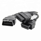 Dual Female Adapter Y OBD2 Konverterad Kabel 30cm Adapterkabel