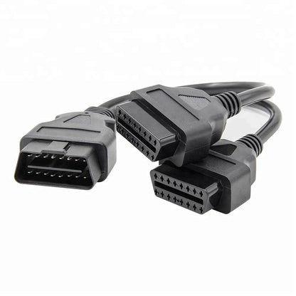 Dual Female Adapter Y OBD2 Konverterad Kabel 30cm