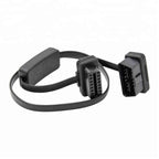 16-pin Flat OBD2 Förlängningskabel 60cm med Switch Adapterkabel