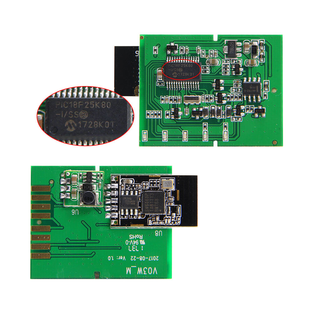 Black Label ELM327 WiFi OBD2 Adapter med PIC18F25K80 Chip – Felsökning & Diagnos för iOS, Android & Windows