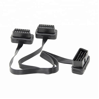 Y Type Flat OBD Obd2 Splitter Cable