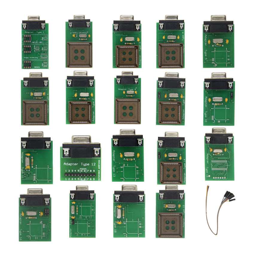 ECU Chip Tuning Tool UPA USB V1.3 med 19 Adaptorer