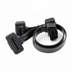 16-pin OBD2 Flat Kabel 30CM - OBD2 Anslutningskabel 2IN1