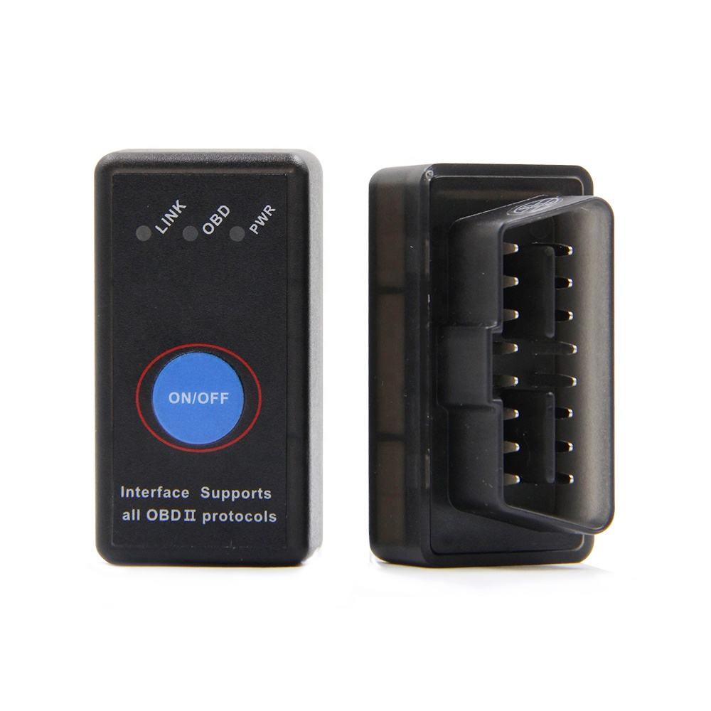 Mini ELM327 OBD2 Scanner Trådlös V1.5 med Strömbrytare