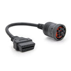 OBDII J1939 9Pin Diesel till OBD2 16Pin Adaptern