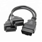 Dual Female Adapter Y OBD2 Konverterad Kabel 30cm Adapterkabel