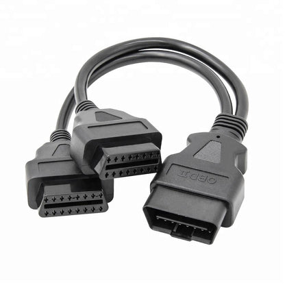 Dual Female Adapter Y OBD2 Konverterad Kabel 30cm
