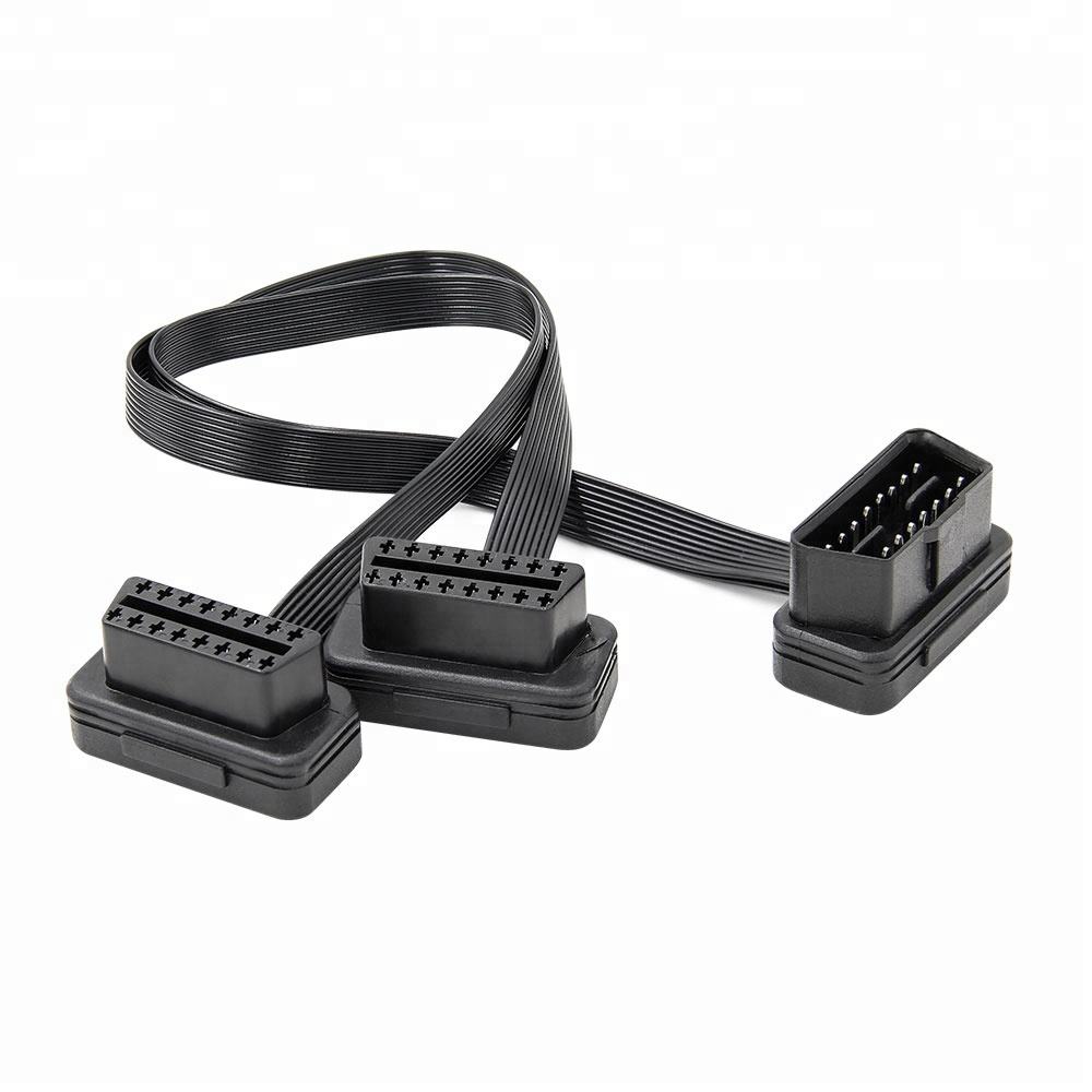 Y Type Flat OBD Obd2 Splitter Cable