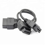 Dual Female Adapter Y OBD2 Konverterad Kabel 30cm Adapterkabel