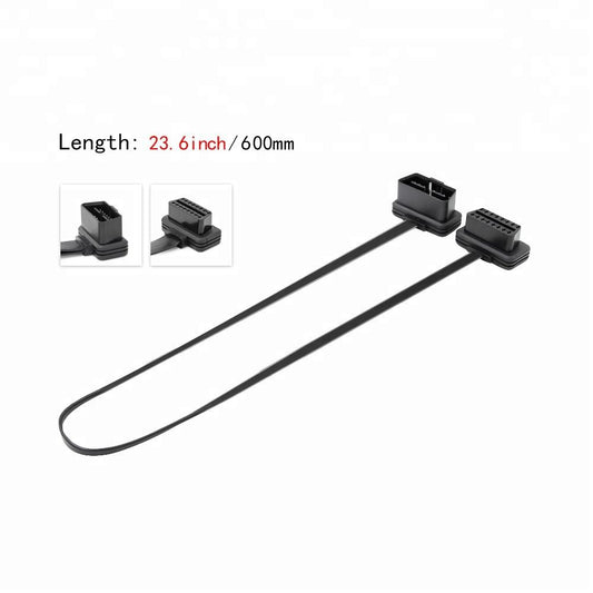 OBD2 Kabel Förlängning 16pin OBD Kabel 60cm 12v 24v