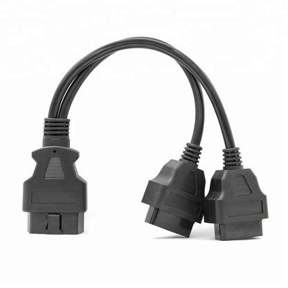 Dual Female Adapter Y OBD2 Konverterad Kabel 30cm