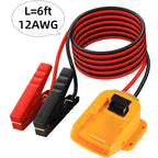 18V startkablar med “smart” klämmor (Milwaukee/Makita/Dewalt-interface)