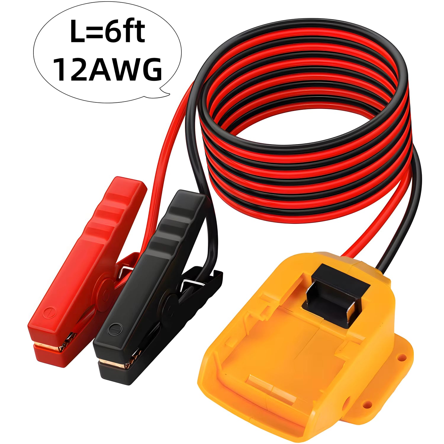 18V startkablar med “smart” klämmor (Milwaukee/Makita/Dewalt-interface)