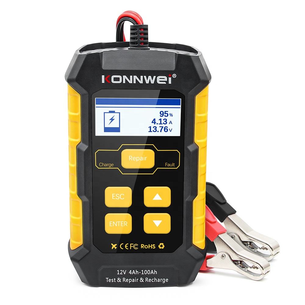 Original KONNWEI KW510 12V Batteritestare och Reparationsverktyg