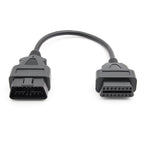 30CM OBD2 Förlängningskabel Han till Hona 16-pin Adapterkabel