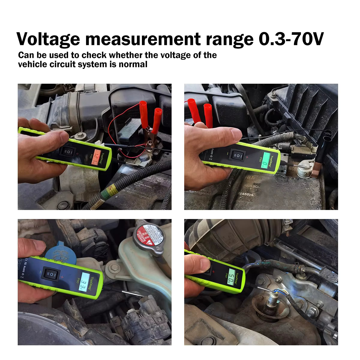 TopDiag P60 Automotive Circuit Tester Probe 6-30V