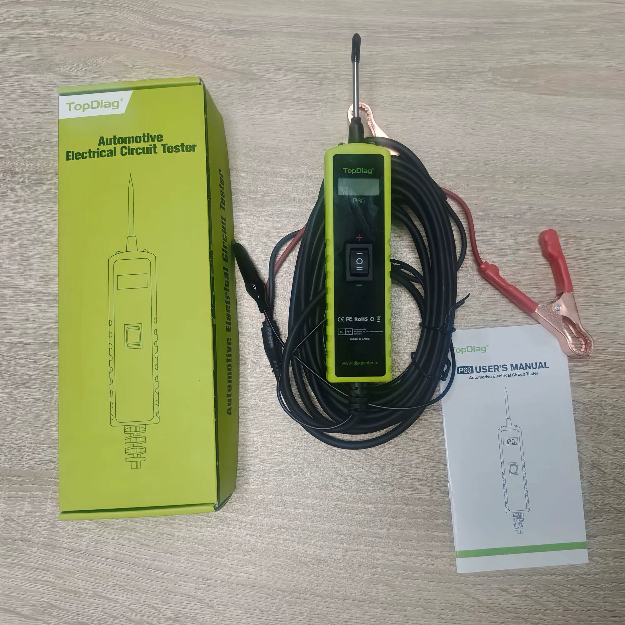 TopDiag P60 Automotive Circuit Tester Probe 6-30V