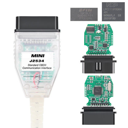 FT232RL Chip Mini J2534 OBD2 16pin Diagnostic Scanner för TOYOTA