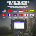 JDiag M100 Pro Universell Motorcykel OBD2 Diagnostik Scanner Felkodsläsare