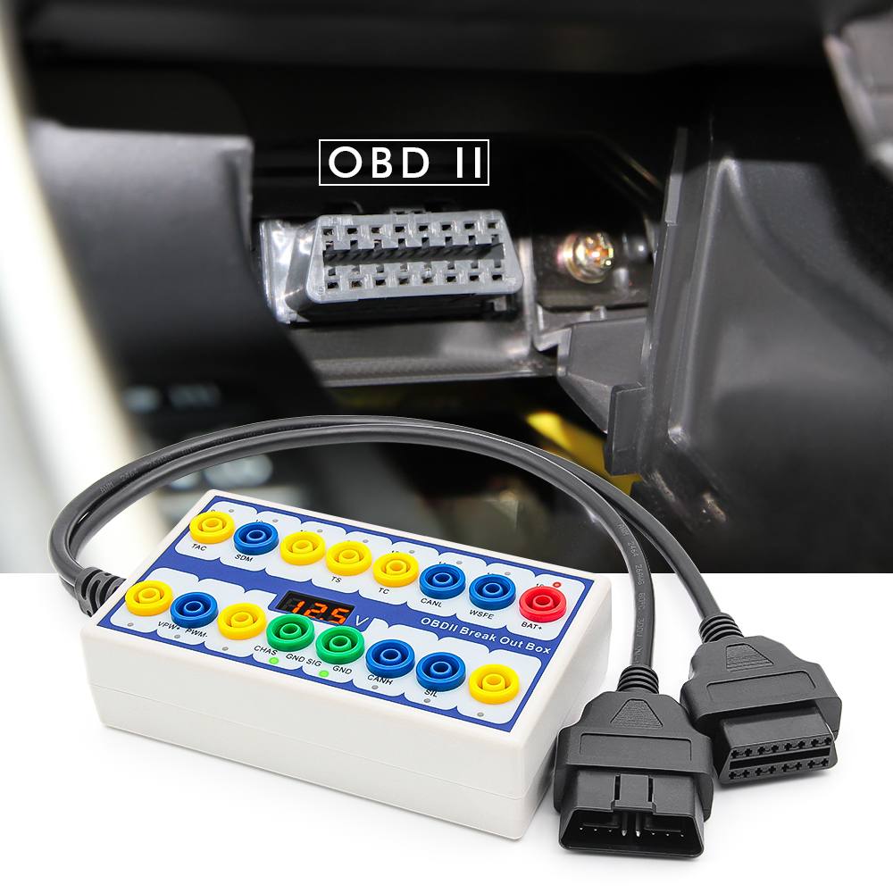 Universal OBD2 Breakout Box - OBDII Diagnostic Tool