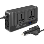 200W Bilens Strömväxlare med Universalsocklar och USB-portar