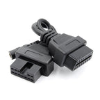 12pin till 16 Pin OBDII Connector för Mitsubishi