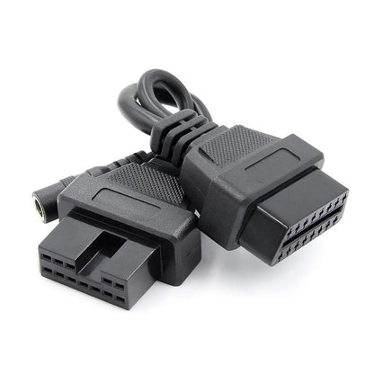 12pin till 16 Pin OBDII Connector för Mitsubishi