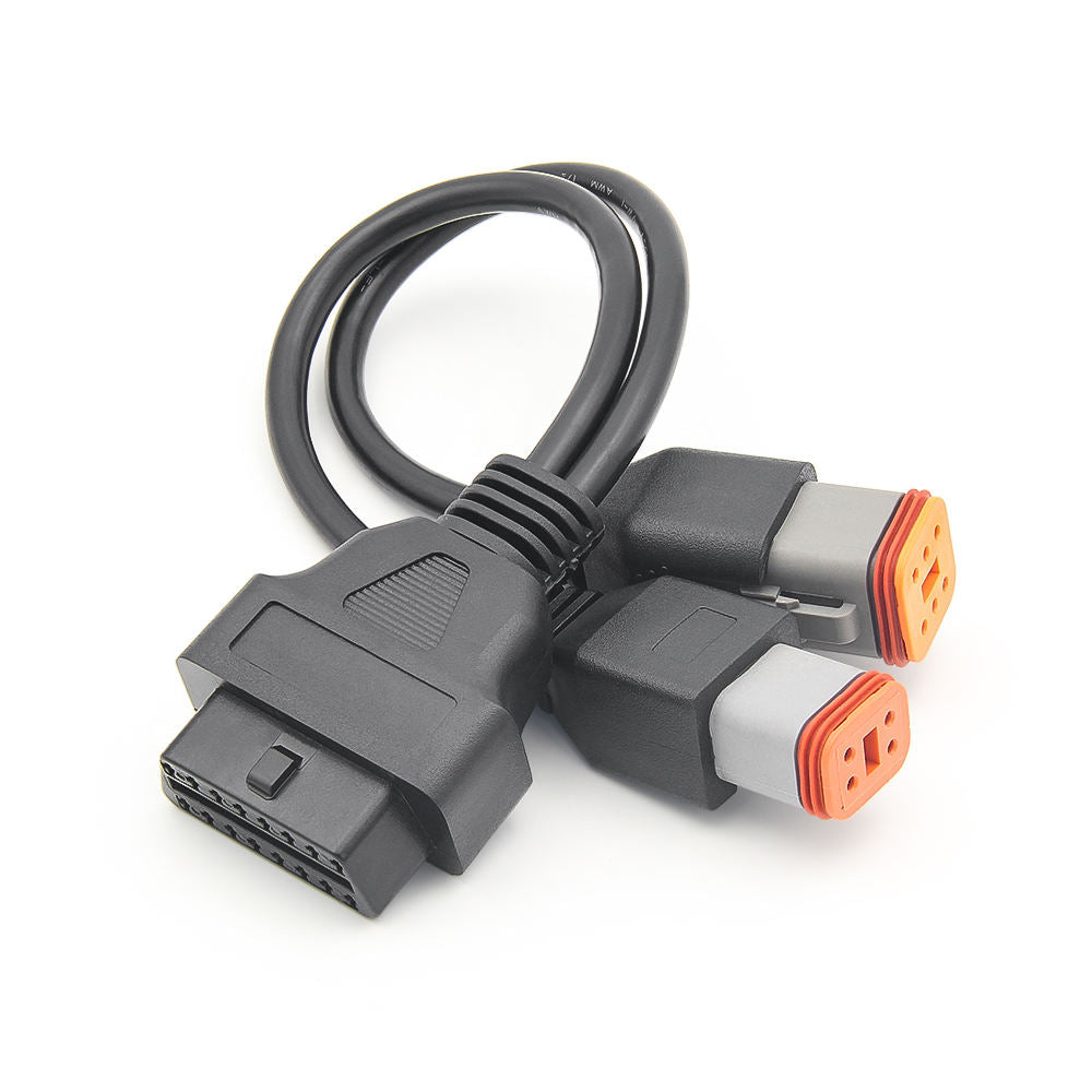 16PIN OBD2 Connector 2IN1 4PIN+6PIN för Harley Motorcycle