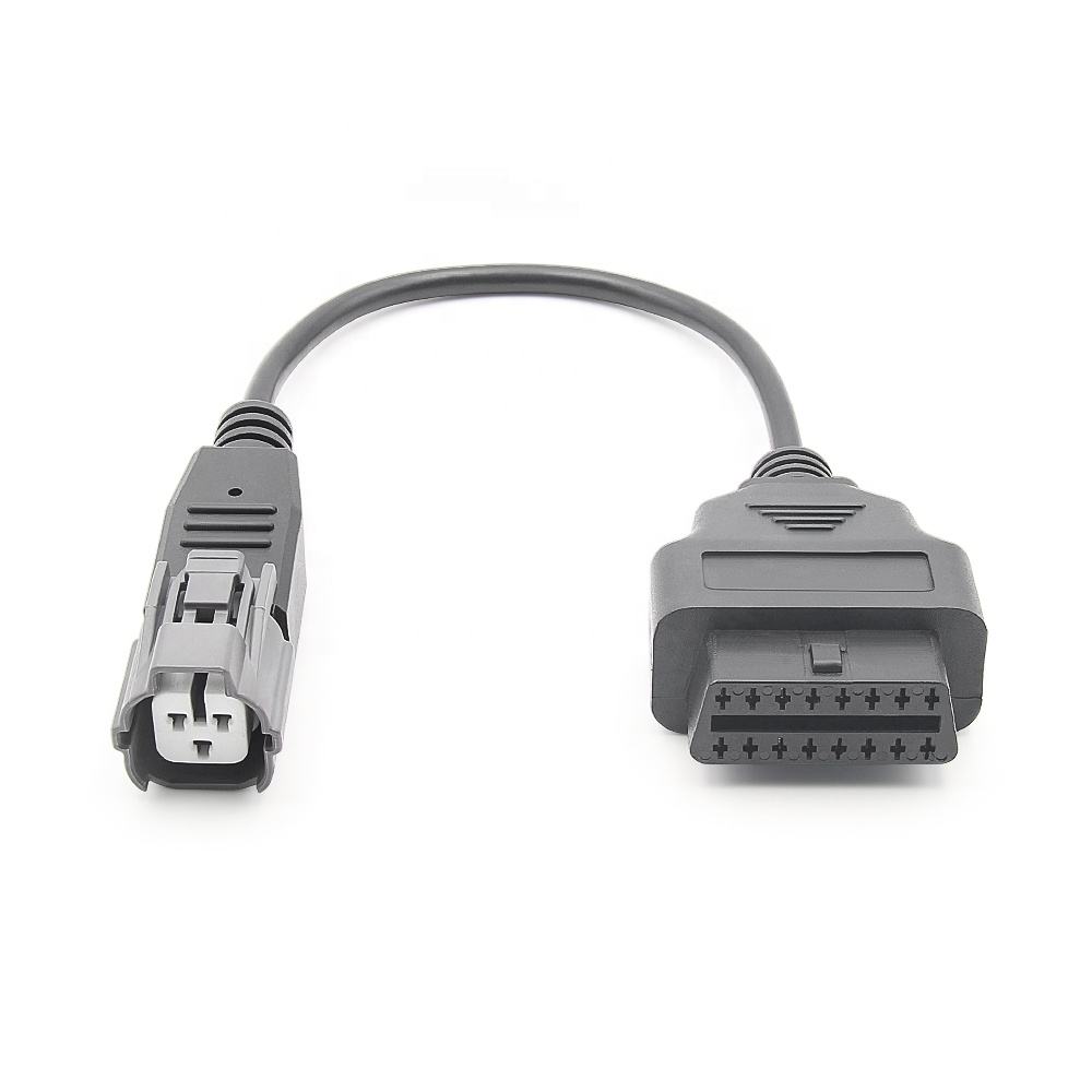 Motorcycle OBD2 Förlängningskontakt Diagnostikkabel 3PIN Yamaha