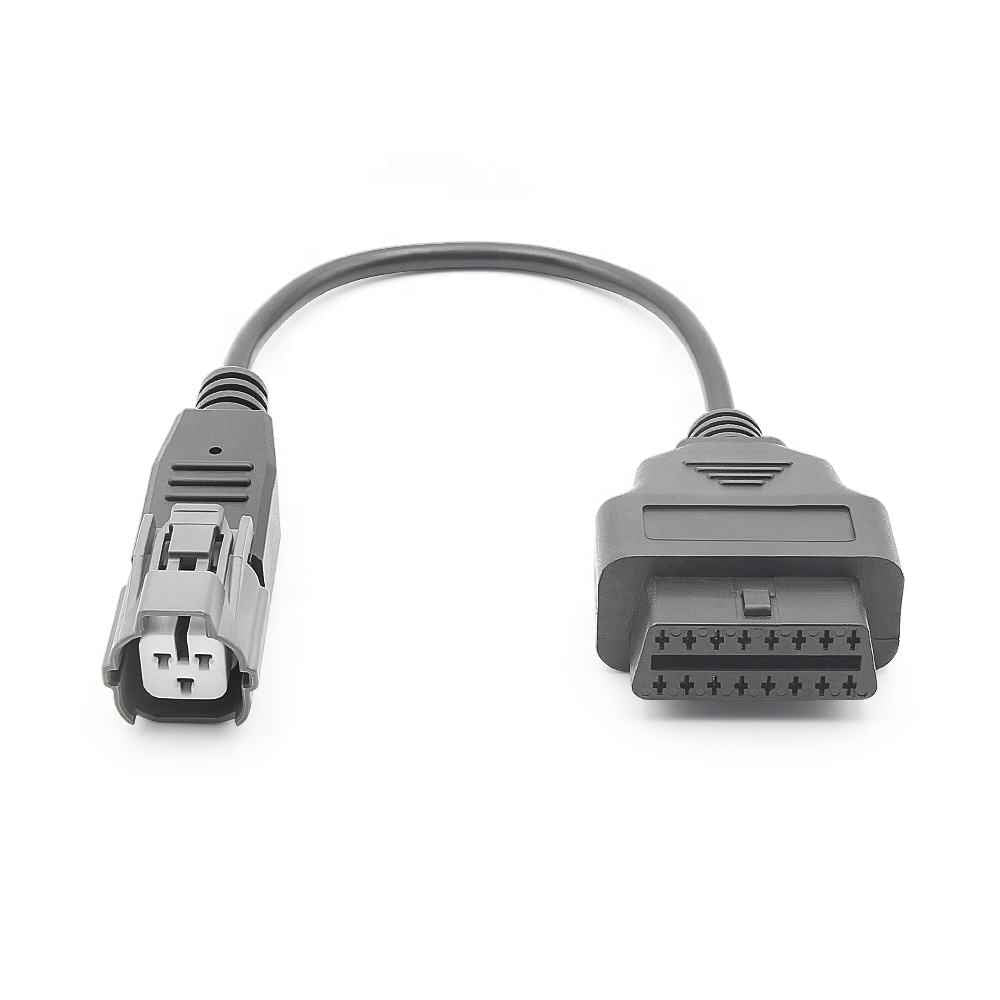 Motorcycle OBD2 Förlängningskontakt Diagnostikkabel 3PIN Yamaha