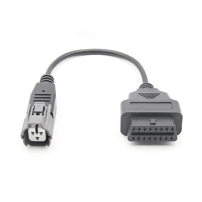 Motorcycle OBD2 Förlängningskontakt Diagnostikkabel 3PIN Yamaha