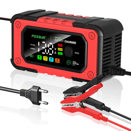 FOXSUR FBC1207E 12V/7A Smart Batteriladdare