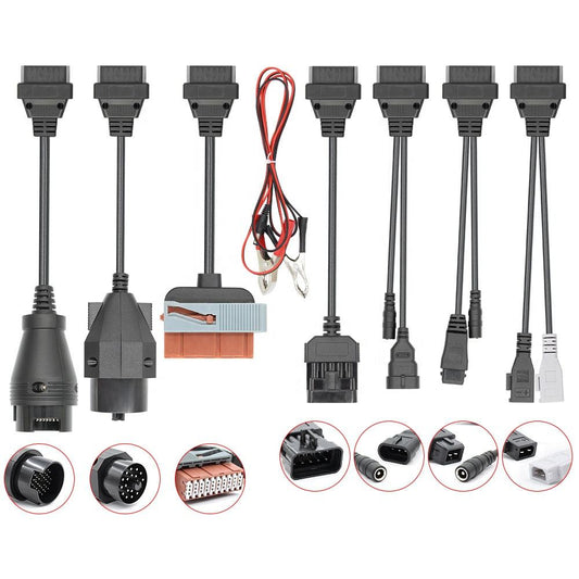 OBD2 Kabelset 8 i 1 för Bildiagnos
