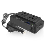 200W Bilens Strömväxlare med Universalsocklar och USB-portar