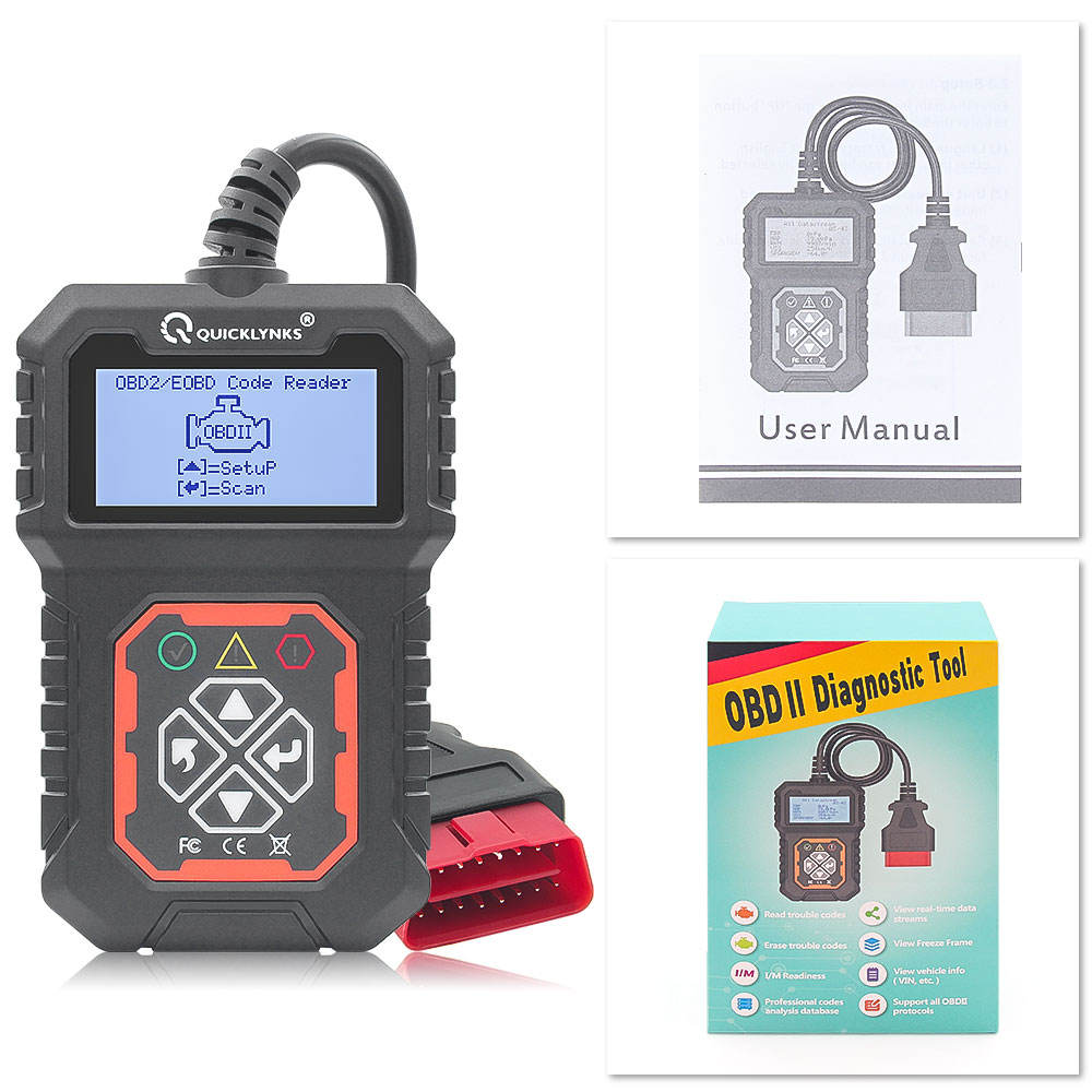 Quicklynks T31 OBD2 Bil Motorfelkodläsare