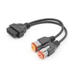 16PIN OBD2 Connector 2IN1 4PIN+6PIN för Harley Motorcycle