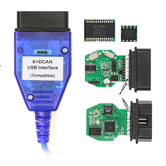 K DCAN USB Interface med Switch för BMW
