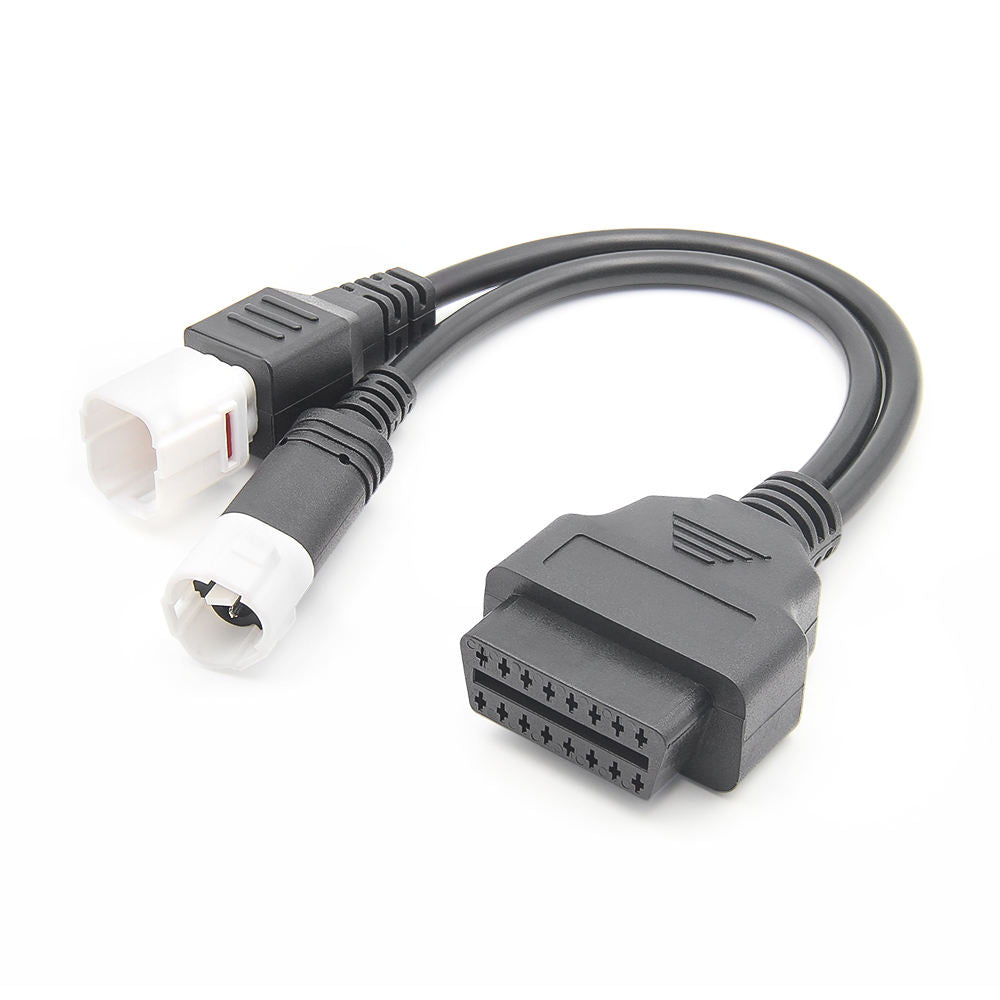 2 i 1 OBD2-kontakt för Yamaha motorcykel 3pin 4pin Adapterkabel