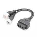 2 i 1 OBD2-kontakt för Yamaha motorcykel 3pin 4pin Adapterkabel