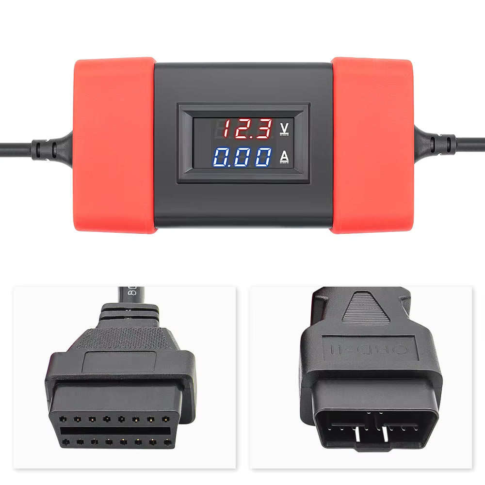 24V → 12V OBD2 adapterkabel för lastbil/diesel – för diagnos med 12V OBD2-scanners
