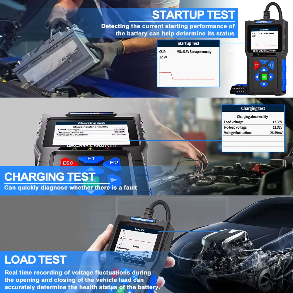 Felkodsläsare - JFIND JF700 PRO OBD2 Diagnosverktyg