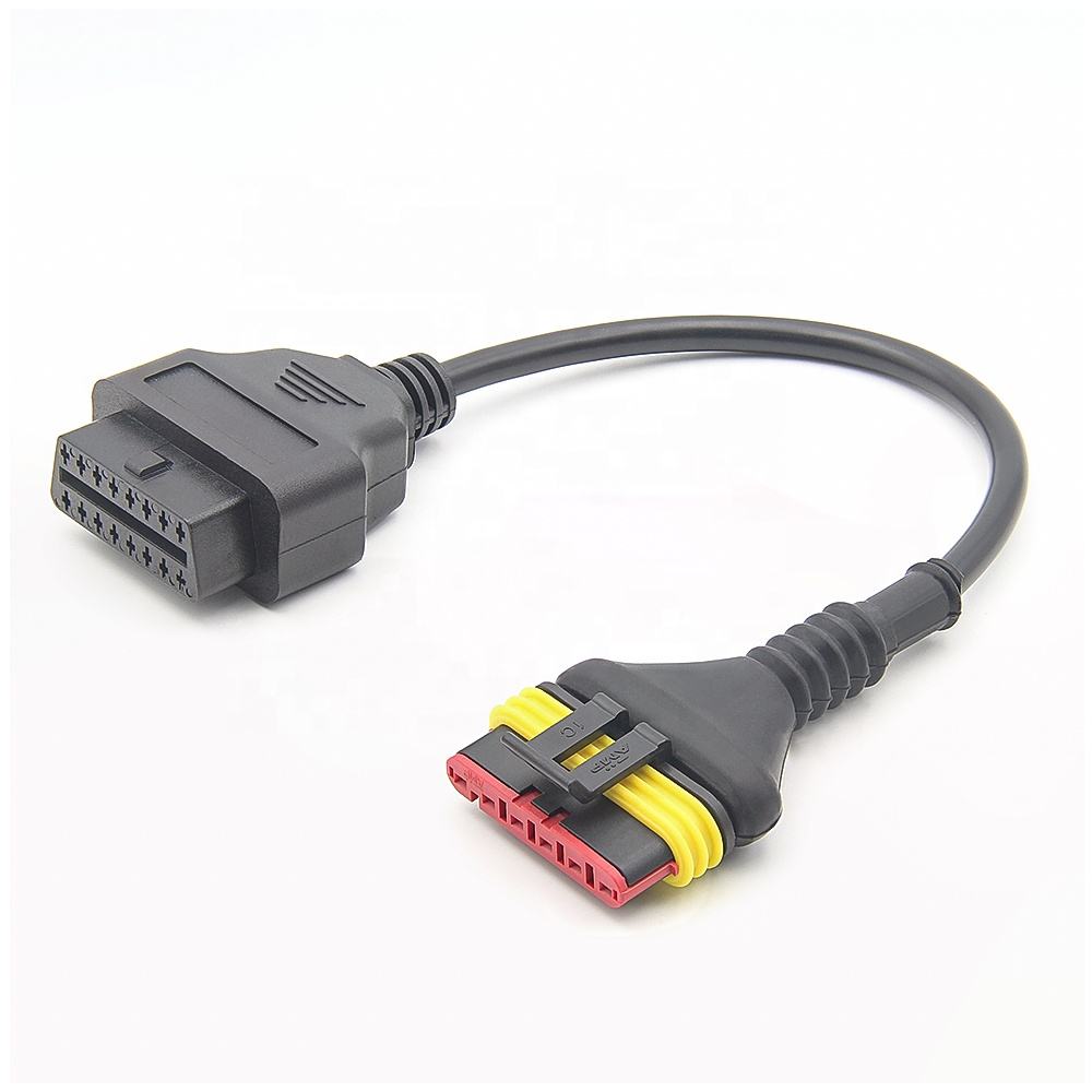 6pin Connector för Benelli OBD2 Motorcykel Adapter