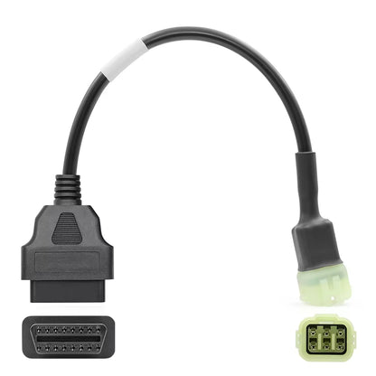 OBD2 Motorcykeladapterkabel 16Pin till 6Pin för Kawasaki