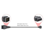 12-pin OBD Connector för GAZ Biladapter 12-pin Lastkabel